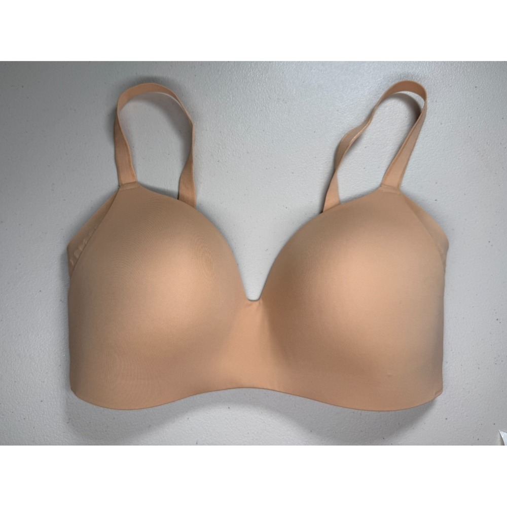 Knix WingWoman Bra 34E Nude Wireless Contour Full Coverage T-Shirt Comfort